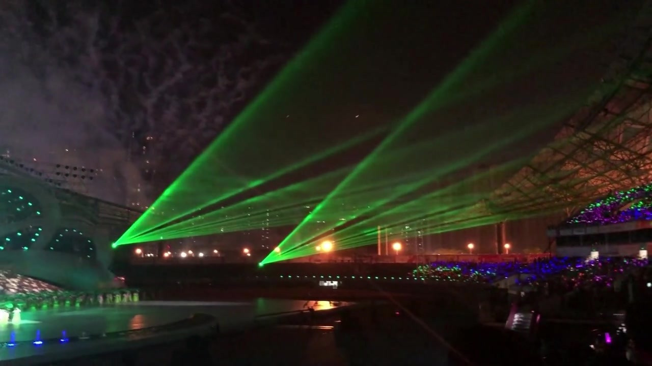حفل افتتاح الدورة الخامسة عشرة للألعاب الرياضية فى قوانغشى