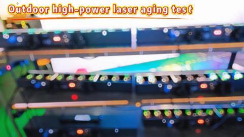 Outdoor high-power laser aging test