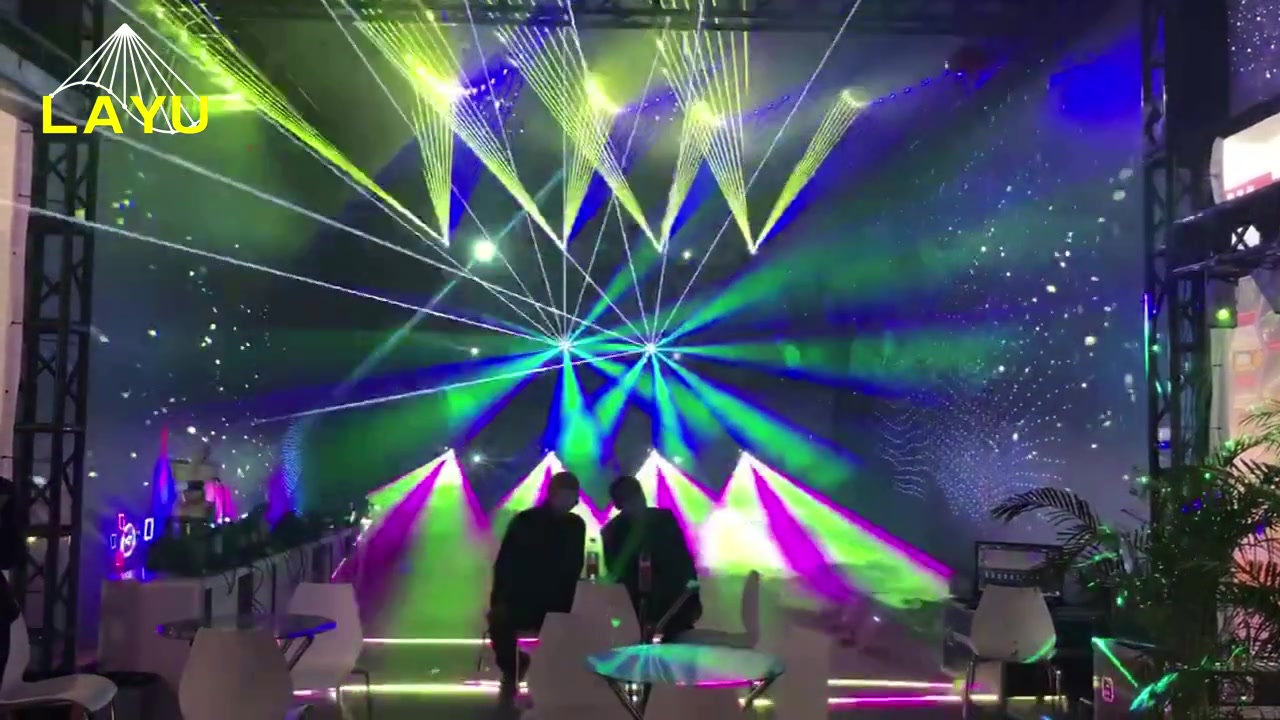 Prolight+Sound GuangZhou 2022 Laser Show controlled by ILDA and DMX
